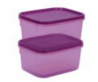 Polka Container (421 X 2) (2000 ml) (Purple)